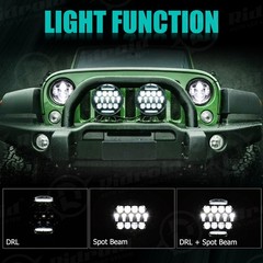 4Pcs 6” inch LED Work Lights Bar Flood Pods Off Road Fog Driving SUV ATV Truck