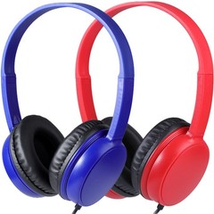 Kids Headphones Bulk 2 Pack for Classroom School, 3.5mm Pulg, Lightweight, St…