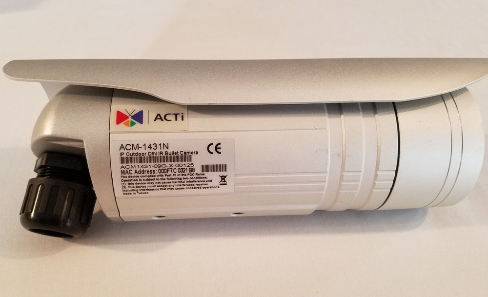 ACM-1431N ACTi MPEG-4 Outdoor IP IR Bullet Camera