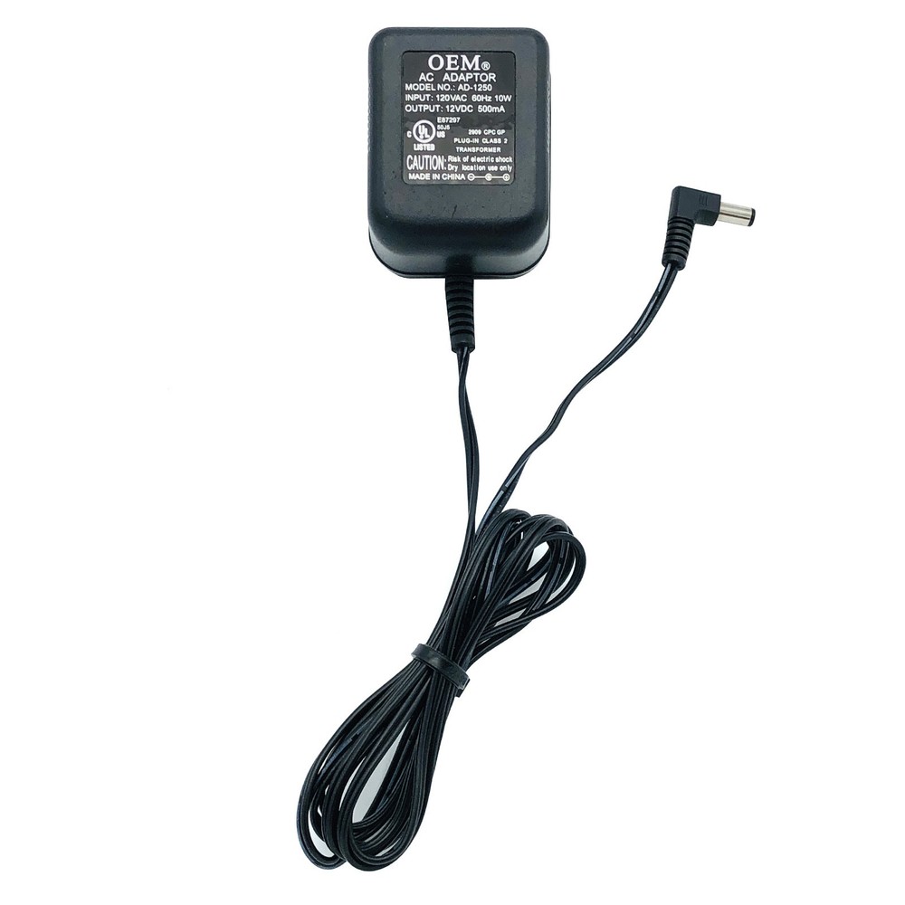 Genuine OEM AD-1250 AC Adapter 12VDC 500mA Power Supply – Original Wall Charger