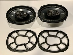 KICKER ESC693 6x9in 3-Way Car Speakers 75W RMS 350W Peak 4 Ohm 48ESC693