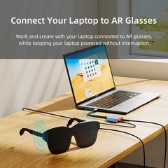 AR Glasses Hub, USB Adapter, 8K 60Hz Charge and Play Adapter, PD 100W Fast Ch…