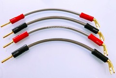 QED REFERENCE XT40i 4x 20cm Speaker Jumper Cables Terminated Qed Airloc Plugs