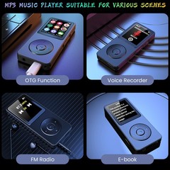 128GB Bluetooth 5.0 MP4 Player Lossless Music FM Radio Recorder Sports PortablgB