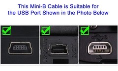 4ft USB A 2.0 to Mini USB Charger Data Cable Cord For Canon CanoScan LiDE 300