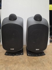 Bowers Wilkins B&W LM1 Speakers Leisure Monitors Awesome Sound Black Pair