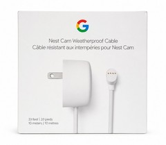 Google Nest Cam Weatherproof Cable 33ft 10m Outdoor Power Cord GQ9R5 Open Box