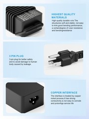 65W USB-C Power Adapter for Portable Jump Starters and Power Stations