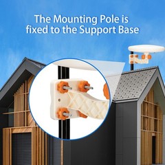 Durable 150 Miles 360° Omni-directional Amplified TV Antenna Digital HDTV Video