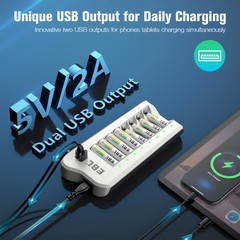 EBL AA AAA Rechargeable Batteries 2300 1100 2800mAh / NI-MH Optional Charger Lot