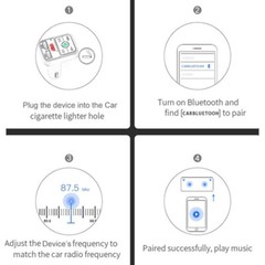 Bluetooth 5.0 Car Wireless FM Transmitter Adapter 2USB PD Charger AUX Hands-Free