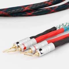 OCC HiFi Speaker Bi-wire Cable with Banana Pin Plug Loudspeaker Wire Line 1 Pair