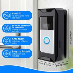 AntiTheft Video Doorbell Mount Compatible with Ring/Blink Wireless Camera Doo…
