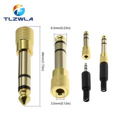 TRS Stereo Audio Headphone Adapter 6.35mm 1/4″ Female to 3.5mm 1/8″ Male Jack