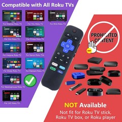Replacement Remote Control for Roku TV TCL Sanyo Element Haier RCA LG Onn Philip