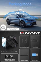 4K Dash Cam for Hyundai IONIQ 5 2025 (7-Vent) & 2024 IONIQ 5 N, 2160P 128GB Card