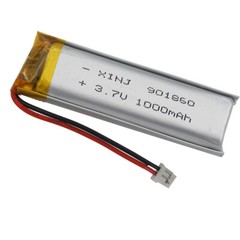 3.7V 1000mAh 3.7Wh Rechargeable Li-Polymer Li Lipo Battery 901860 JST Connector