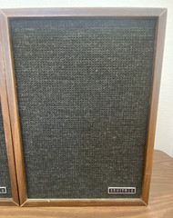 1960s Zenith Wood Wooden 13″ x 10″ x 8″ Book Shelf Speakers Works