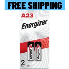 Energizer A23 Battery 12Volt 23AE 21/23 GP23 23A 23GA MN21 2 Pack Sealed