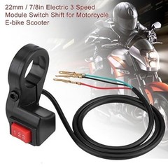 22mm 7/8in Motorcycle Handlebar Switch, Electric 3 Speed Handlebar Module Switch