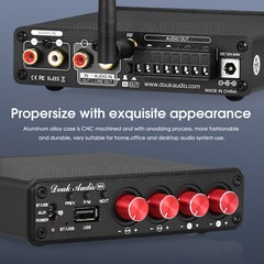 Douk Audio M4 HiFi 4 Channel Amplifier w/ Bluetooth Receiver Digital Amp