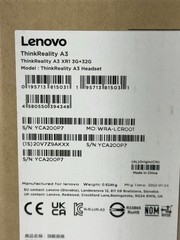 Lenovo ThinkReality A3 Smart Glasses – XR1 3G+32G – Complete / Working