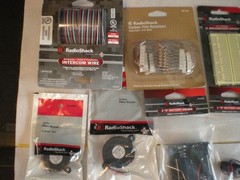 Radio Shack NOS Retailed packaged vintage electronic parts, 20 Retail, 173 parts