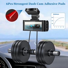 Double Sided Adhesive Pads for Dash Cam, 6PCS 2.83 Inch Heavy Duty Sticky Pad…