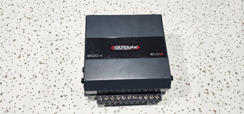 SOUNDIGITAL SD800.4 AMPLIFIER 4-CHANNEL EVO 6.0 ULTRA COMPACT USED WARRANTY