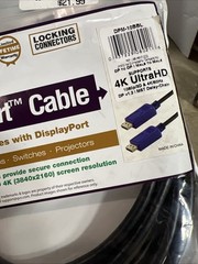 New Lifetime Gold Plated QVS DisplayPort Cable 4K 1080p/3d Any Device 10ft