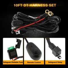 AUXBEAM 4″ 60W LED Work Light Bar Pods Spot Fog Driving Kit ATV Offroad + Wiring