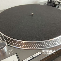 Carbon Fiber Turntable Slipmat 12” – Anti-Static DJ Record Mat – 2mm Thick Black