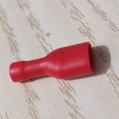 20-200pcs Red Female 1/4″ Spade Terminals Fully Insulated Crimp Wire Connectors