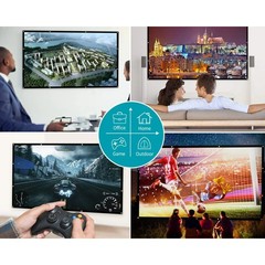 VANKYO 100″ Extra Thick HD Projector Screen 16:9 Home 4K Movie Theater Foldable