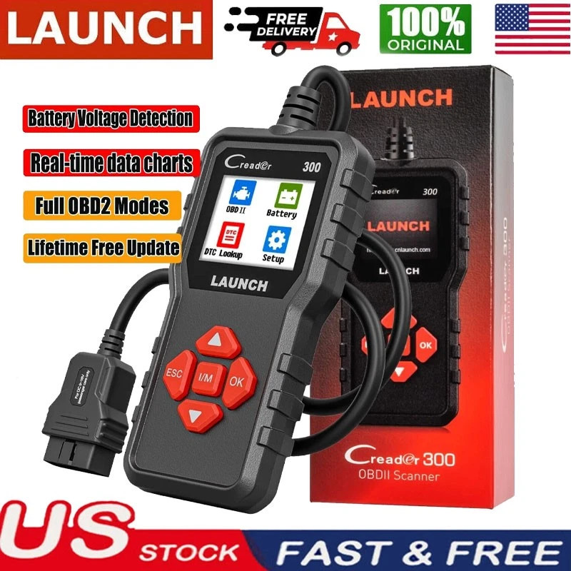 Launch CR300 OBD2 EOBD Scanner Car Code Reader Check Engine Diagnostic Tool *^