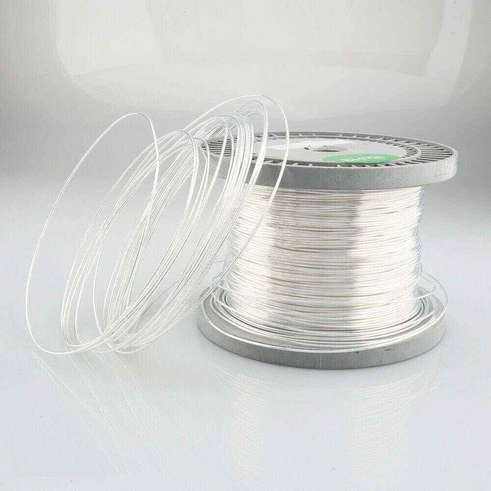 Solid Core 5N Pure Silver With PTFE DIY Hifi Analogue Speaker Audio Cable Wire