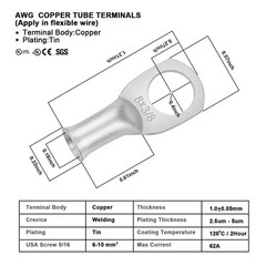 Battery Cable – 8 AWG 8 Gauge Wire Made with Tinned Copper Wire Battery Power…