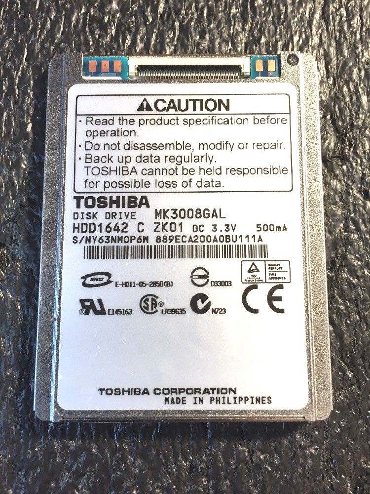 MK3008GAL 30GB Toshiba Hard Drive HDD iPod Video 5th Gen 5.5