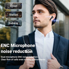 Bluetooth Earbuds Headset 5.3 Wireless Noise Cancelling Trucker Waterproof LOT