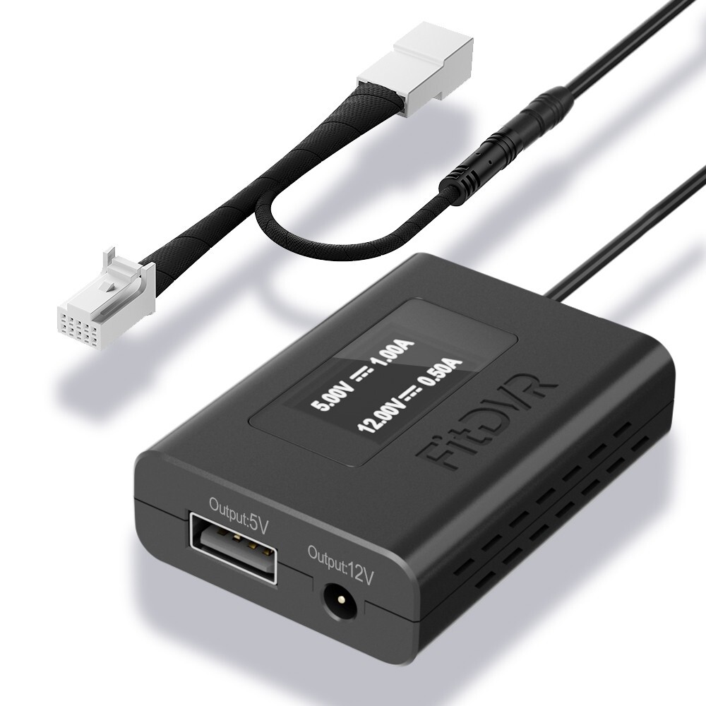 FitDVR Dash Cam Power Adapter (10-Pin) for Toyota and Lexus use.