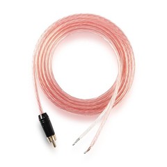 RCA Speaker Wire Pigtail Bare Cable RCA Plug Open End Subwoofer Wire, Gold Plate