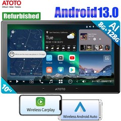 ATOTO X10 10.1″ Touchscreen Car Stereo Digital Media Receiver Android 13 8G+128G
