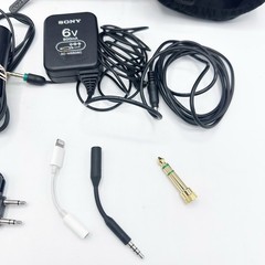 Sony MDR-NC500D Digital Noise Reduction Cancelation Headphones Case Cables Works