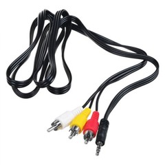 3RCA Male to 3.5mm Male Cable 3ft Adapter Audio Video Cord AV DV AUX Converter