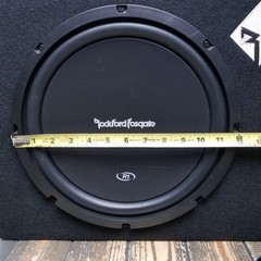 Rockford Fosgate Prime R1L-1X12 Sealed Enclosure Subbox 150W RMS 300W Peak 4 ohm