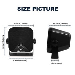 Guzare Marine Boat ATV/UTV Digital Media Stereo System Bluetooth/AUX/USB/FM/AM