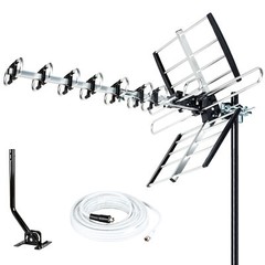 Five Star HDTV Antenna 2024 VHF/UHF 4K 200 Miles ATSC 3.0 Ready Mounting