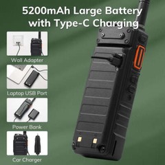 Baofeng UV-25 Dual Band Radio | 11W | NOAA | Airband | 5200mAh | USB-C Charging