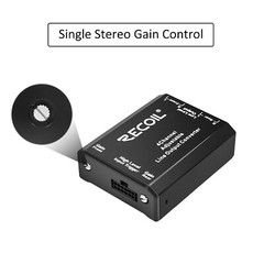 Recoil LOC4 Four Channel Speaker Cable to RCA adjustable Line Output Converter