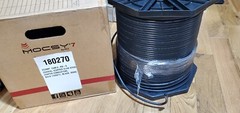 MOCSPCY 7 T 1000ft INDOOR OUTDOOR CABLE TV BLACK COAXIAL RG6 CABLE 18AWG 1 BOX